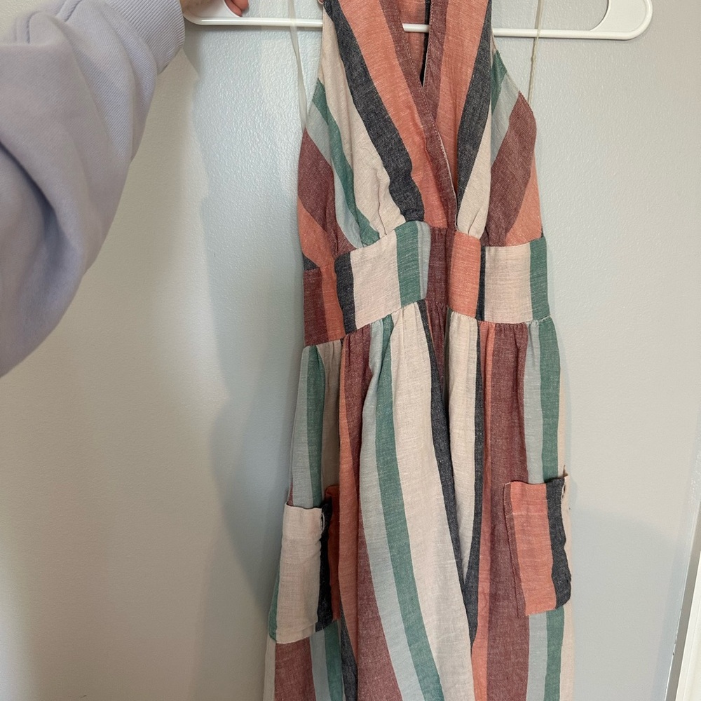 Striped Halter Dress